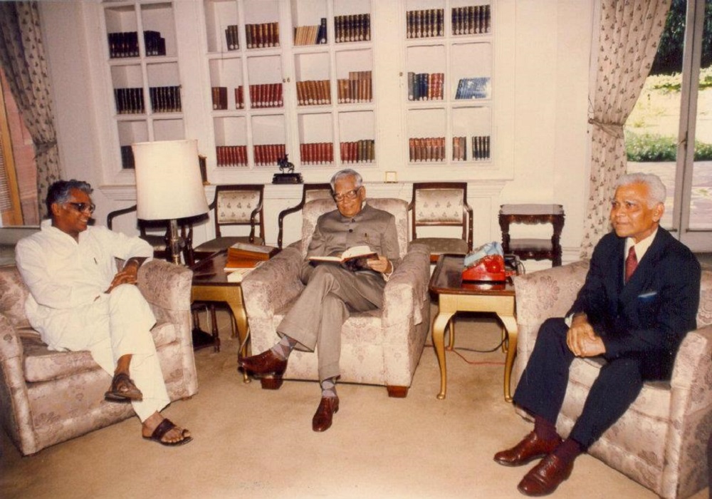 With the President RK Narayan